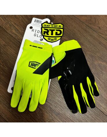 Мотоперчатки 100% Ridecamp Fluo Yellow