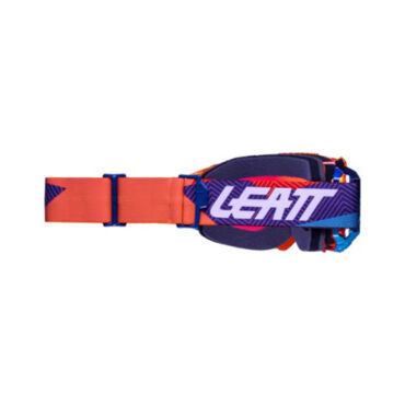 Кроссовая маска Leatt Velocity 5.5 Iriz Neon Orange (линза зеркальная Blue UC 26%) - миниатюра 5