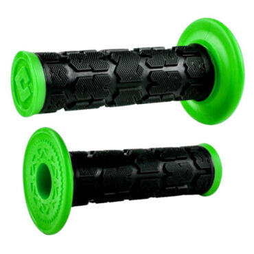 Грипсы ODI Rogue MX, Dual Ply, Black Green (Без вибрации) - миниатюра 1