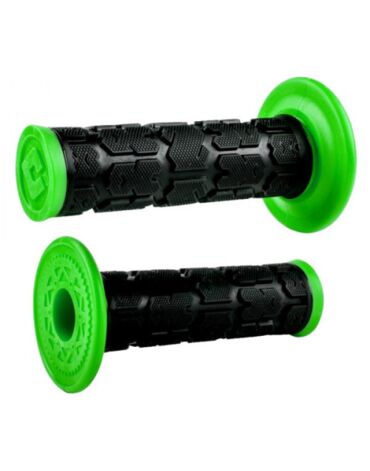 Грипсы ODI Rogue MX, Dual Ply, Black Green (Без вибрации)