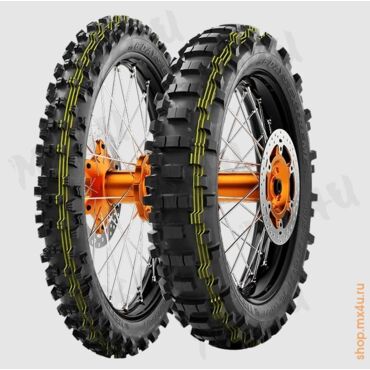 6 Days Extreme Super Soft передняя покрышка 90 100 21 три желтые полосы 3x lime tread stripes - миниатюра 3