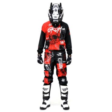 Grom Джерси + штаны MX Religion red - миниатюра 4