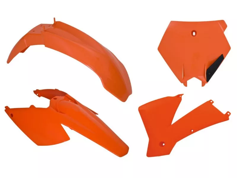 Комплект пластика KTM SX SXF250 450 03 # SX SXF125 250 400 450 520 525 04 # EXC EXCF 04 оранжевый - фото 1