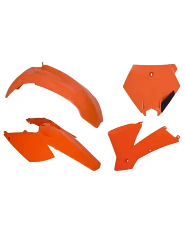 Комплект пластика KTM SX SXF250 450 03 # SX SXF125 250 400 450 520 525 04 # EXC EXCF 04 оранжевый