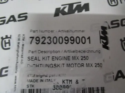Полный комплект прокладок и сальников мотора KTM 250SX F 16 22; Freeride 250F 18 20 / Husqvarna FC250 16 22 / GasGas MC250F 21 23 - фото 3