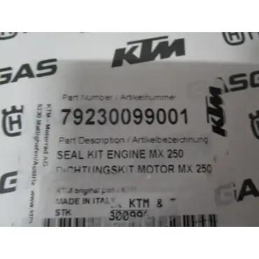 Полный комплект прокладок и сальников мотора KTM 250SX F 16 22; Freeride 250F 18 20 / Husqvarna FC250 16 22 / GasGas MC250F 21 23 - миниатюра 3