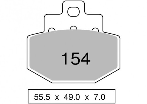 Колодки дискового тормоза Trofeo Organic 154 (LMP372, FDB2115)