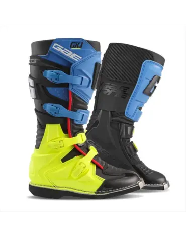 Мотоботы детские Gaerne GXJ Black Blue Fluo Yellow