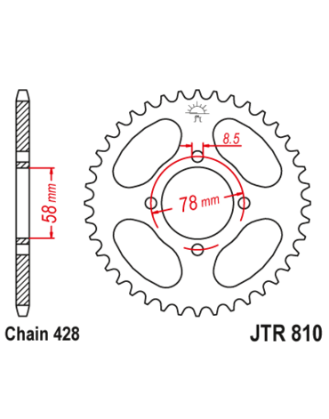 Звезда ведомая JTR810 46