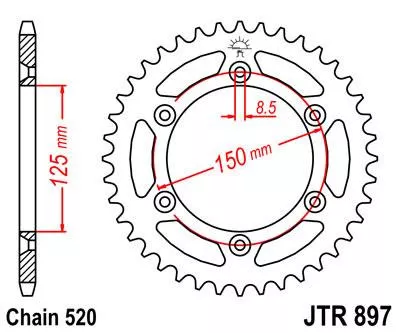 Звезда ведомая JTR897 - фото 1