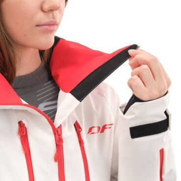 Dragonfly Куртка утепленная Gravity Premium WOMAN Gray Red Fluo - миниатюра 12