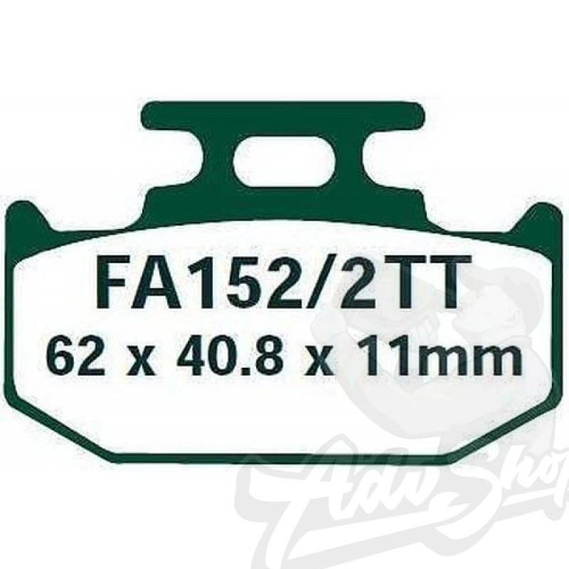 EBC колодки тормозные FA 152 2 TT (TTR  зад) - фото 2