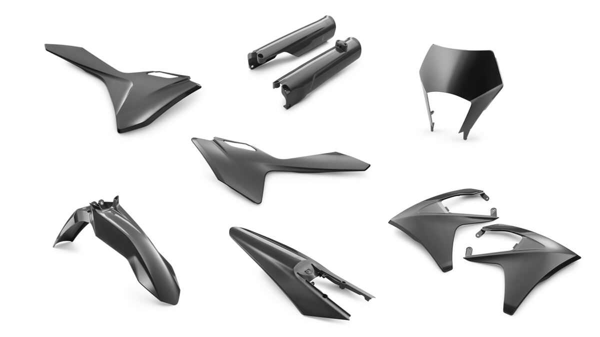 GasGas Plastic parts kit Комплект пластика ( черный ) 250 500 EC ECF  24-> ( 00010000397K )