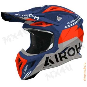 Кроссовый шлем Aviator Ace 2 Fury Cerulean Gloss - миниатюра 1