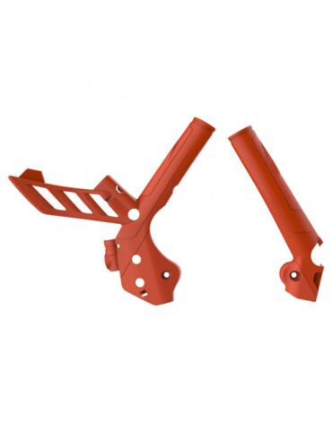 Защита рамы Polisport KTM EXC 17 19 Husqvarna TE FE 17 19 оранж.