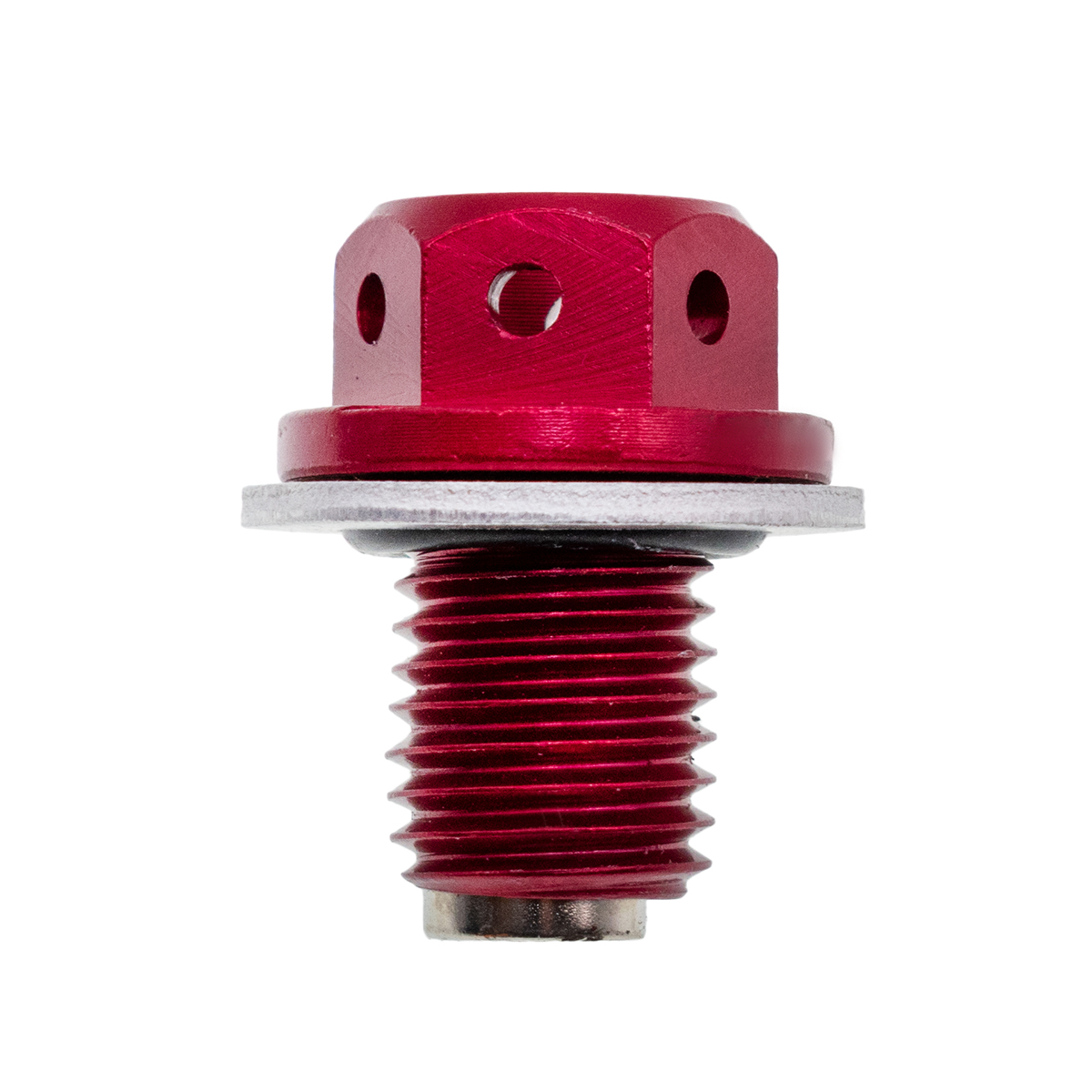 Сливной болт масла с магнитом IGP CNC М12 х 1.5 Red