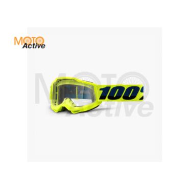 Очки подростковые 100% Accuri 2 Youth Goggle Fluo Yellow / Clear Lens - миниатюра 1