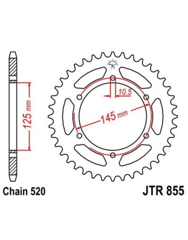 Звезда ведомая JTR855.45