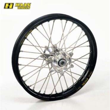 Колесо заднее Haan Wheels SX65 `25- rear 12 1,60 black rim silver hub - миниатюра 1