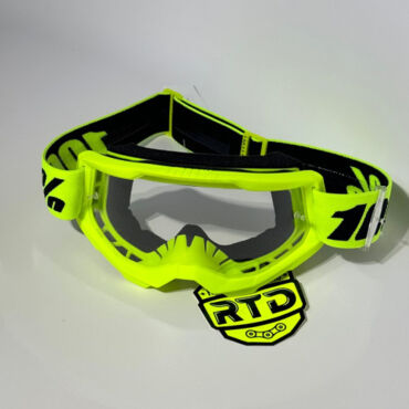 Очки 100% Strata 2 Neon Yellow с прозрачной линзой - миниатюра 2