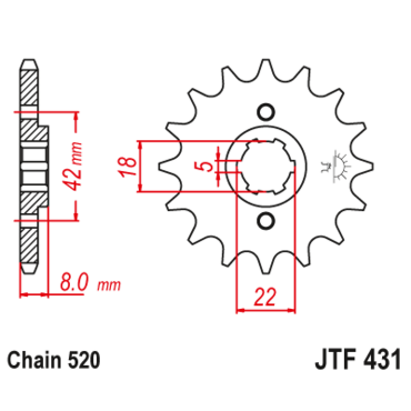Звезда ведущая JTF431.13 - миниатюра 1
