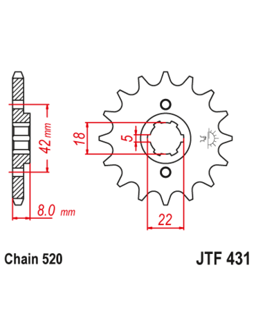 Звезда ведущая JTF431.13