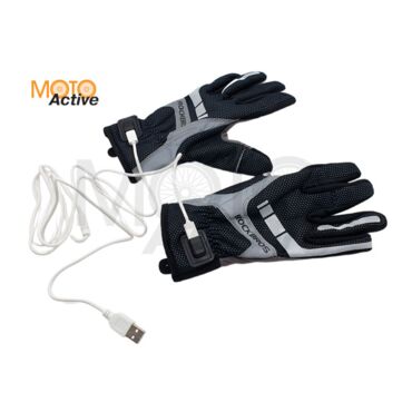 Перчатки зимние (с подогревом) Rockbros S173 1 Black Gray - миниатюра 5