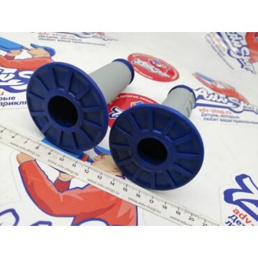 Renthal G157 MX Dual Compound Grips Грипсы 1 2 Waffle ( Blue ) - миниатюра 2