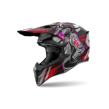 Airoh Мотошлем Wraaap Cyber Red Matt - миниатюра 2