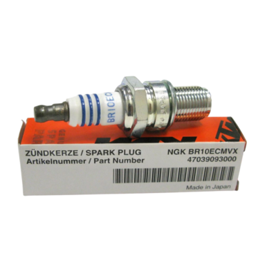 Свеча зажигания иридиевая NGK (BR10ECMVX) KTM 125 150SX 23- ; 85SX 03 06 / Husqvarna TC125 150 23- / GasGas MC125 150 24- - миниатюра 1
