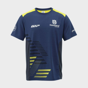 Футболка Husqvarna Team Tee, blue yellow (L, Взрослая  Повседневная) - миниатюра 2