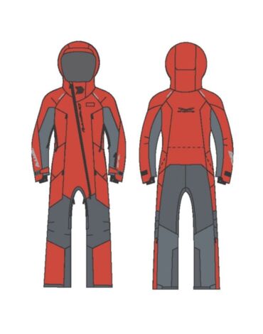 Dragonfly Комбинезон Gravity 2.0 Woman Red - Grey 2025