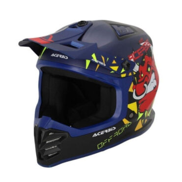 Acerbis Шлем детский Profile Junior Blue Black - миниатюра 3