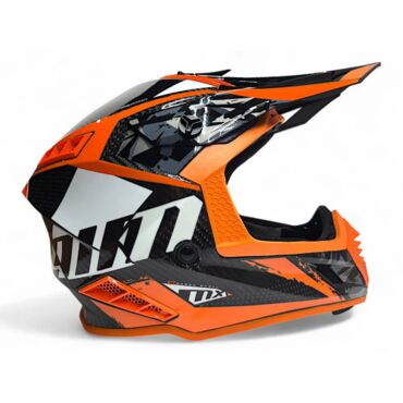 AiM Шлем RH855 Carbon Terrain Black Orange - миниатюра 9