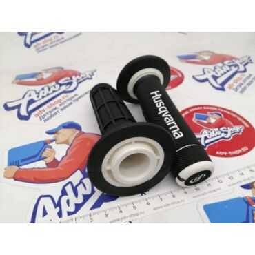 Husqvarna GRIP SET BLACK WHITE Грипсы  FE TE FC TC 14 16 / 701 ENDURO 16 22 ( 80302021000 ) - миниатюра 5