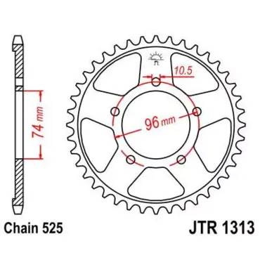 Звезда ведомая JTR1313 - миниатюра 1