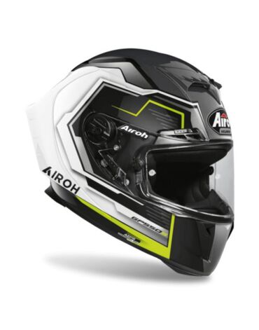 Дорожный шлем Airoh GP550 S Rush White Yellow Gloss XL