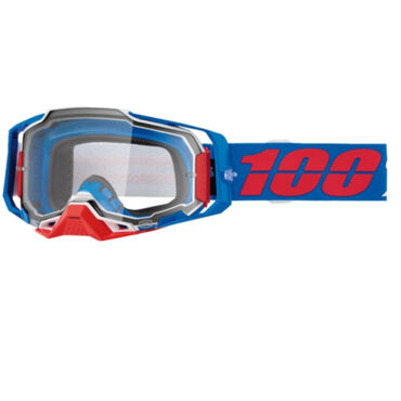 Очки для мотокросса 100% ARMEGA Ironclad с прозрачной линзой  - миниатюра 3