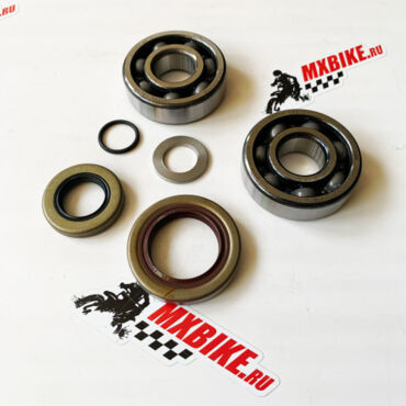 Комплект подшипников коленвала с сальниками KTM 65SX 09- / Husqvarna TC65 17- / GasGas MC65 21- - миниатюра 2