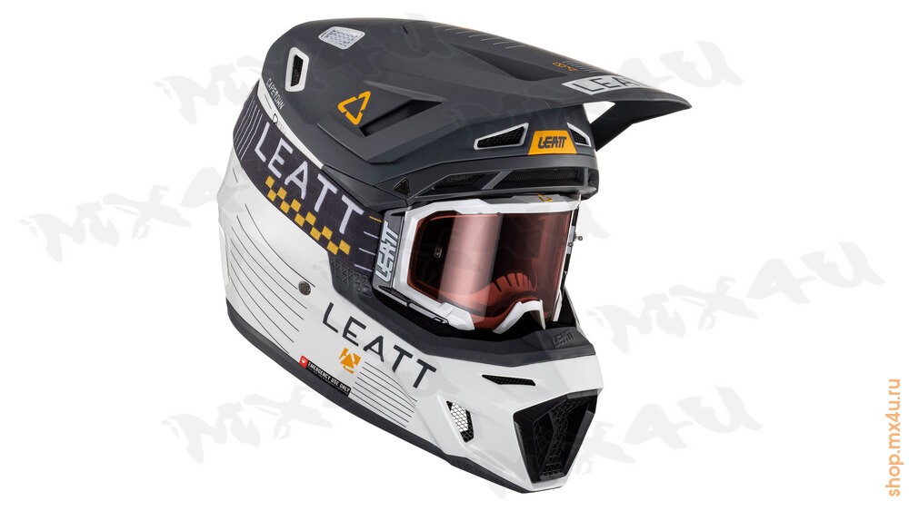 Кроссовый шлем Leatt Moto 8.5 Helmet Kit - Металлик - фото 5