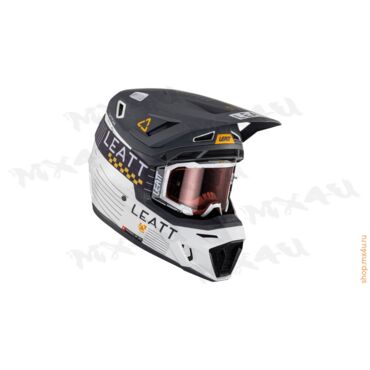Кроссовый шлем Leatt Moto 8.5 Helmet Kit - Металлик - миниатюра 5