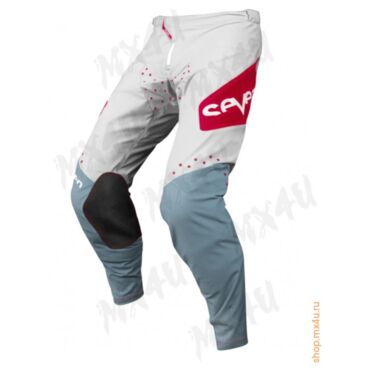 Мотоштаны Zero Ethika - Белые\Красно\Голубые - миниатюра 2