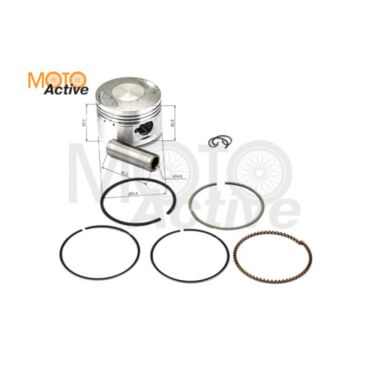 Поршень d 52,4 p 14 в сборе 153FMI 125см3 X TECH - миниатюра 1