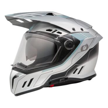 Oneal Шлем кроссовый со стеклом Sierra RS Echo серый синий - миниатюра 6