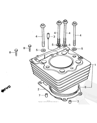 HONDA уплотнительное кольцо 78.3X2 цилиндра XR250 ( 91304HA0003 )