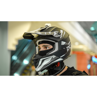 Кроссовый шлем IXS 362 2.2 черно серый матовый - миниатюра 10