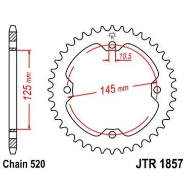 Звезда ведомая JTR1857 - миниатюра 1