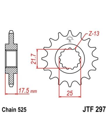 Звезда ведущая JTF297.15