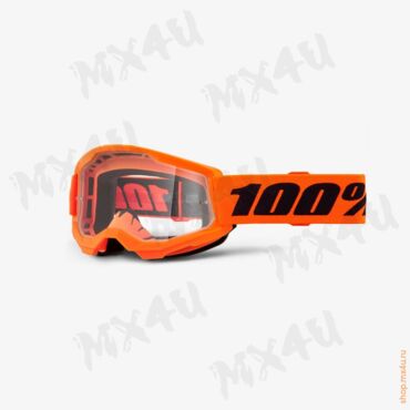 Очки подростковые Strata 2 Junior Neon Orange / Прозрачная линза - миниатюра 1