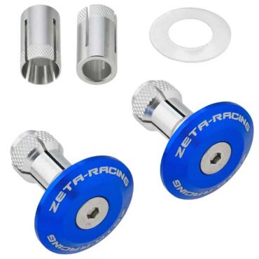 Заглушки в руль ZETA 35mm 2pcs Blue, ZE48 7107 - миниатюра 1